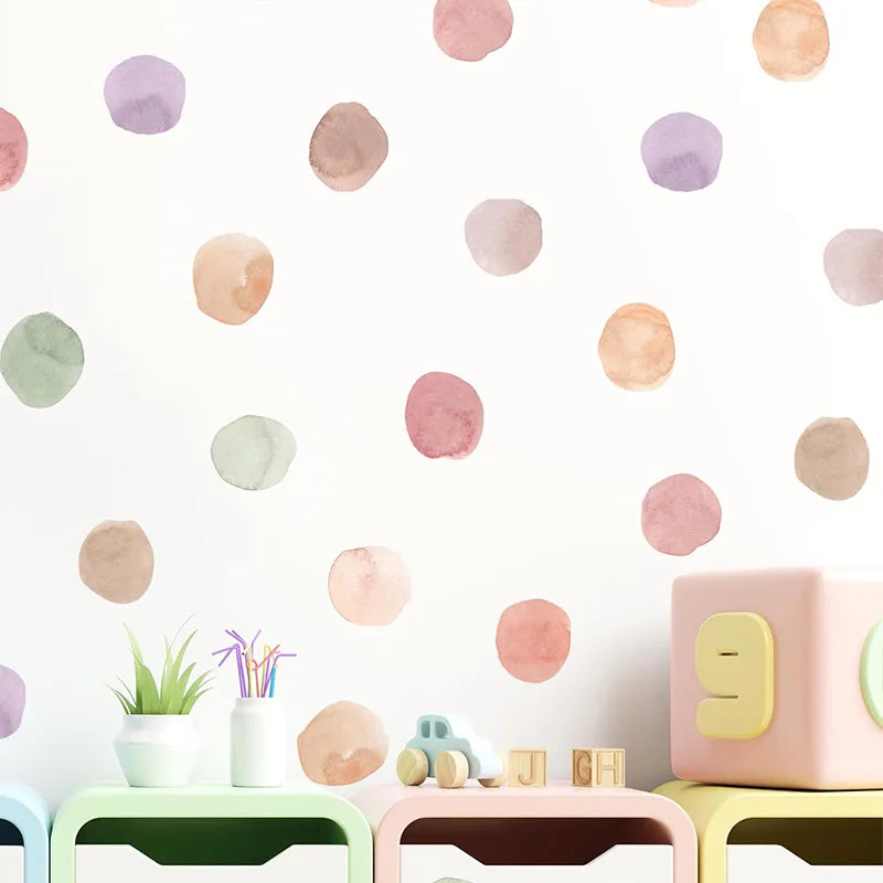 Boho Dot Wall Stickers for Kids Room and Nursery Décor